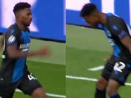 Dennis marque au Bernabeu et célèbre comme Ronaldo. Capturas/Movistar+