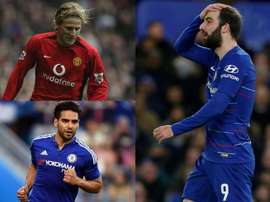 Les attaquants qui ont déçu en Premier League. Montage/ChelseaFC/AFP