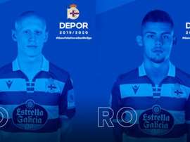 Dos refuerzos 'colchoneros' para el Deportivo. Twitter/RCDeportivo
