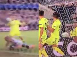 Reginiussen desperdició la oportunidad de igualar la eliminatoria. Capturas/SkySport