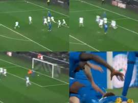 Barella se estrenó con fortuna como goleador italiano. Capturas/L'Equipe