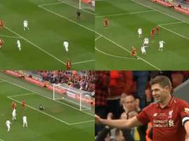 But victorieux de Gerrard à al dernière minute. Captures/LFCTV