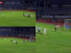 El gol de chilena llegó en los último minutos. Captura/Copamx