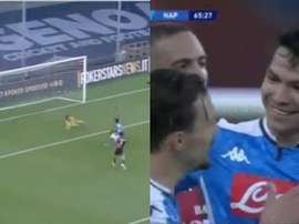 La rete di Lozano contro il Genoa. FoxSports