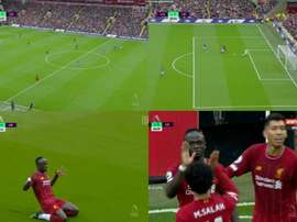 Passe décisive de rêve de Milner et 50ème but de Mané. Capture/DAZN/ESPN2