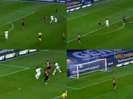 Lukaku ya rescató al Inter en Europa League. Captura/Movistar