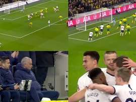 Vertonghen ha portato in vantaggio il Tottenham.Captura/EmiratesFACup