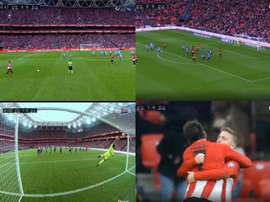 Beñat opened the scoring against Alavés. Captura/beINSports