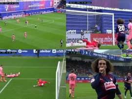 Quand Cucurella ouvre le score contre 'son' équipe. Captura/beINSports