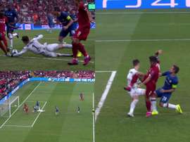 Mané fue el más listo de la clase para empatar la final. Captura/MovistarLigadeCampeones