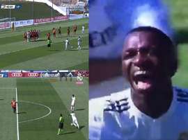 Vinicius a marqué un nouveau but. Capture/RealMadridTV
