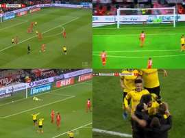 La frappe téléguidée d’Emre Can avec le BvB. Captura/beINSPORTSHD2