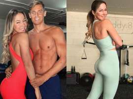 Marcos Llorente e a sua esposa te ajudam e ficar em forma. Instagram/paddy.8