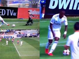 Vinicius enjoyed a fine game. Screenshot/RealMadridTV