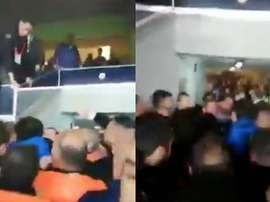 Le président de Fenerbahçe devient fou et se bat avec ses supporters !