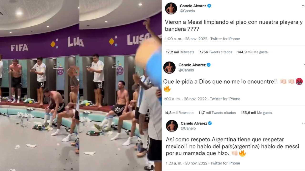 ¿Pateó Messi la camiseta de México? Canelo Álvarez asegura que sí y le lanza una dura amenaza