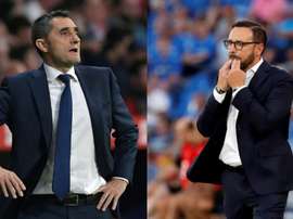 Barça y Getafe, los dos equipos que más presionan. EFE/AFP