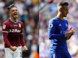 Grealish and Maddison could be snapped up by Man Utd this winter. AFP/EFE