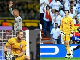 The three best goalkeepers in the world. AFP/EFE