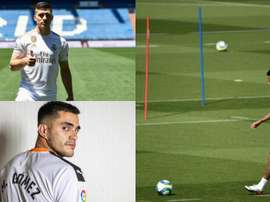 Montagem com Jovic, Neymar e Maxi Gómez. EFE/AFP/Valencia
