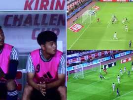 Japón voló sobre Paraguay. Capturas/Twitter/soccermaniablog