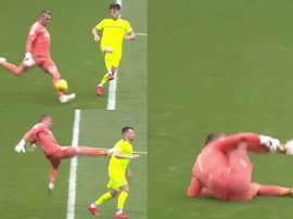 Allan McGregor a feint une blessure. Captures/SkySportsFootball