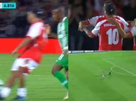 La magia de Ronaldinho y las locuras de Higuita. Capturas/WinSports