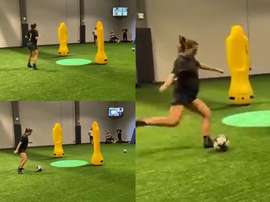 Alex Morgan s'entraîne même enceinte. Instagram/Alexmorgan13