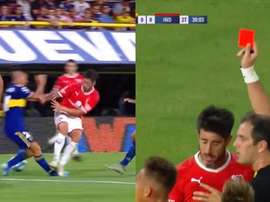 La nueva salvajada de Pablo Pérez que encendió a La Bombonera. Capturas/FOXSports