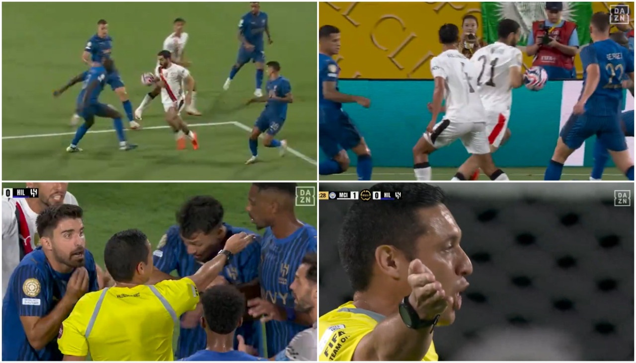 El Al-Hilal se indignó con la mano de Aït-Nouri en el 1-0 del City