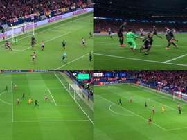 Du presque but de Morata au hors-jeu de Salah. Captura/Movistar