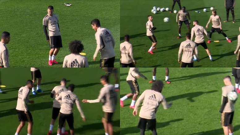 Le taureau sans fin d'Eden Hazard qui lui a valu les moqueries de ses coéquipiers. Captures/ASTV