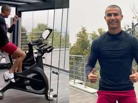 Cristiano e sua quarentena em Turim. Captura/Instagram/cristiano