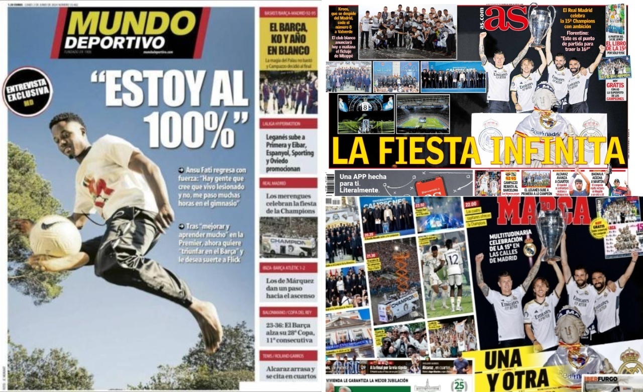 Portadas de la prensa deportiva a 03-06-24