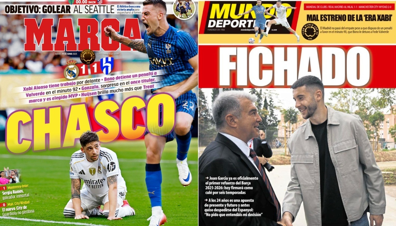 Portadas de la prensa deportiva del 19-06-2025