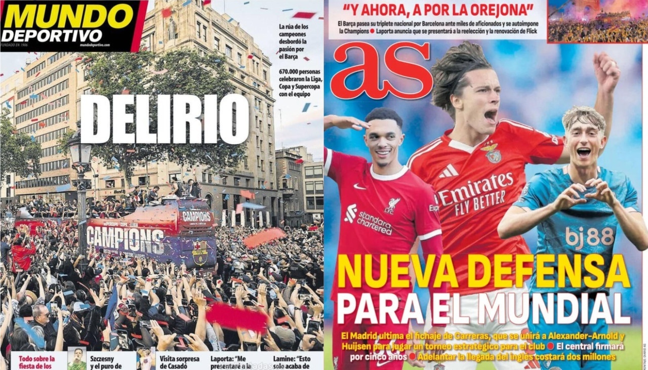 Portadas de la prensa deportiva del 17-05-2025