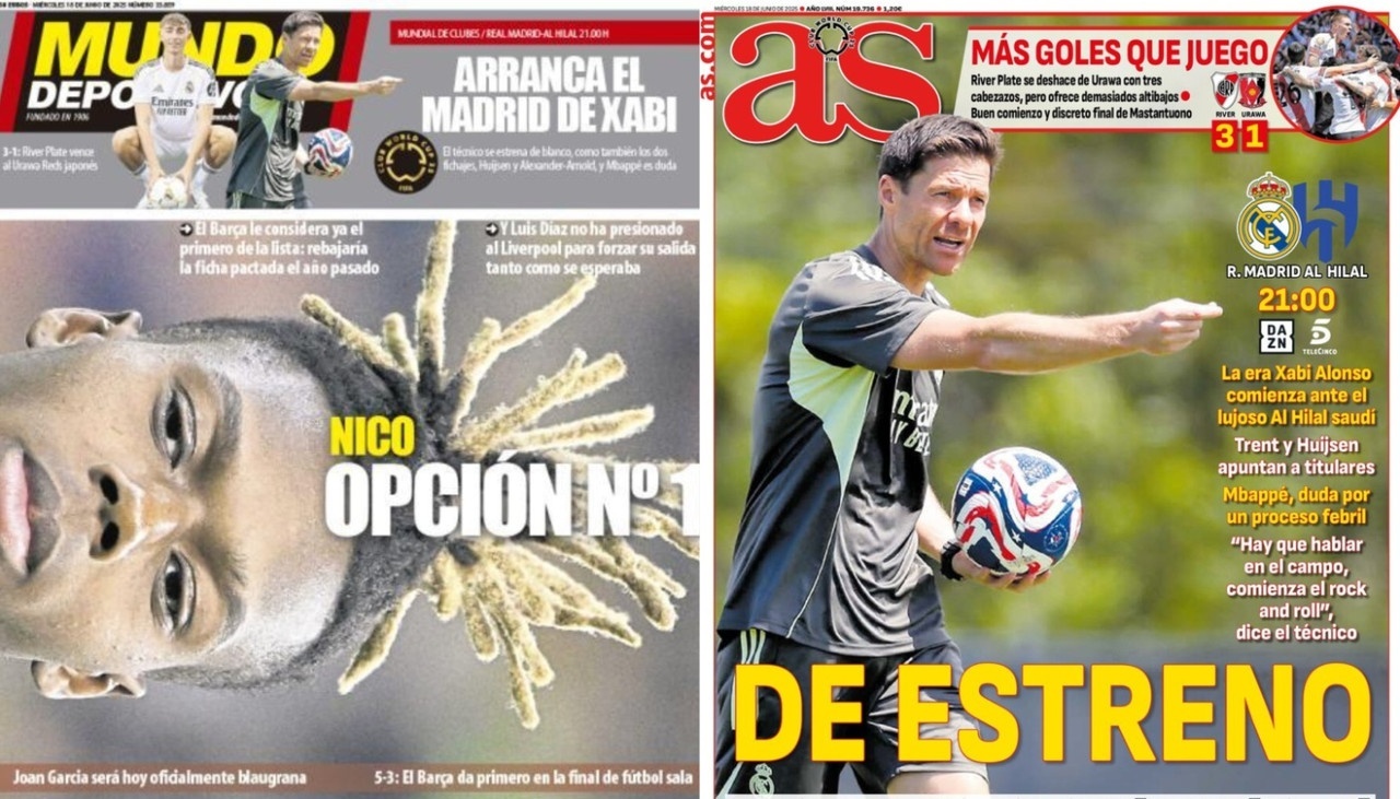 Portadas de la prensa deportiva del 18-06-2025