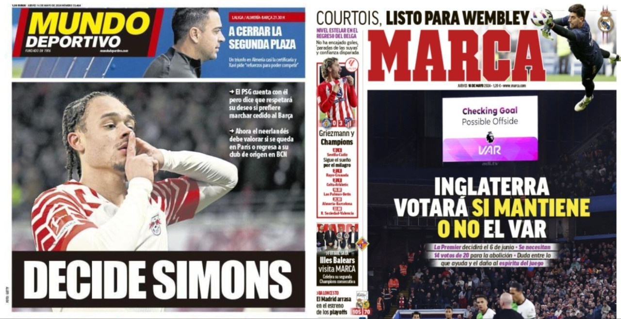 Portadas de la prensa deportiva del 16-05-24