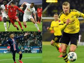 Lewandowski, Mbappé e Haaland estão entre os que mais marcaram. AFP
