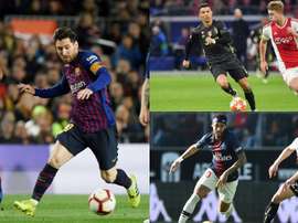 Messi, Cristiano y Neymar ocupan el podio. AFP