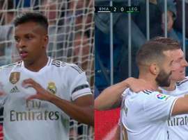 O Benzema mais generoso. Captura/Movistar