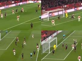 El Arsenal dio la vuelta a la eliminatoria en 15 minutos. Capturas/movistar+