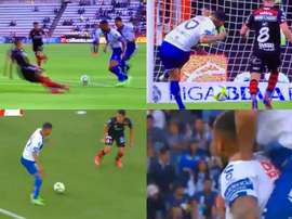 Doblete de Cardona para liderar goleada de Pachuca. Capturas/Univision