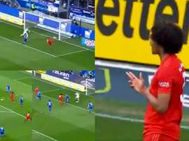 Zirkzee sustituía en el esquema a Lewandowski. Captura/Vamos
