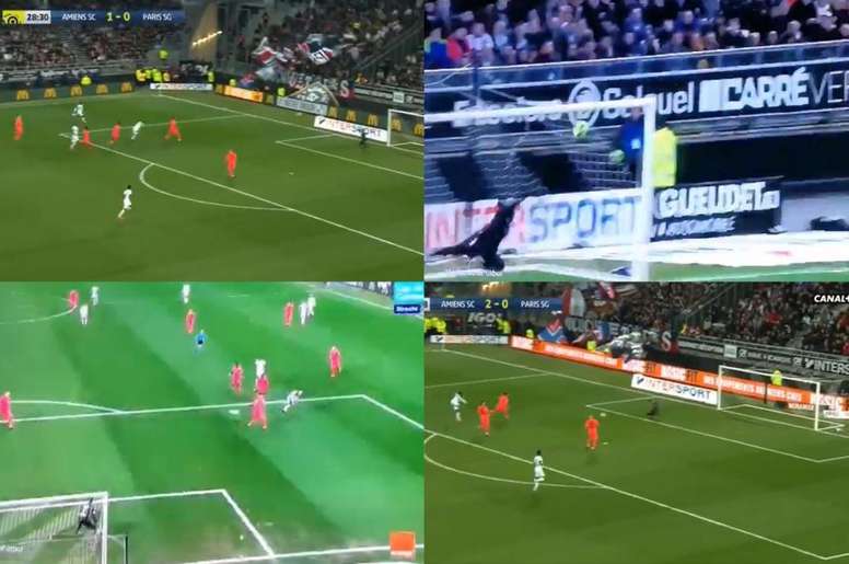 Le PSG souffre sans Neymar et Mbappé : 3-0 à la mi-temps contre Amiens ! Captura/Canal+/MovistarLiga