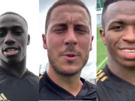 Jogadores do Real Madrid enviaram mensagens aos adeptos madridistas. Twitter/RealMadridCF