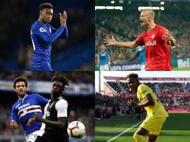 I 4 giovani attaccanti seguiti dal Real Madrid. EFE/AFP