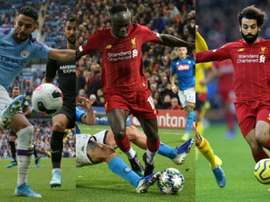Mahrez, Mané e Salah, indicados a melhor jogador africano do ano. Montaje/AFP