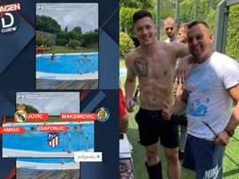 Jovic outra vez viola protocolo. Captura/DeportesCuatro