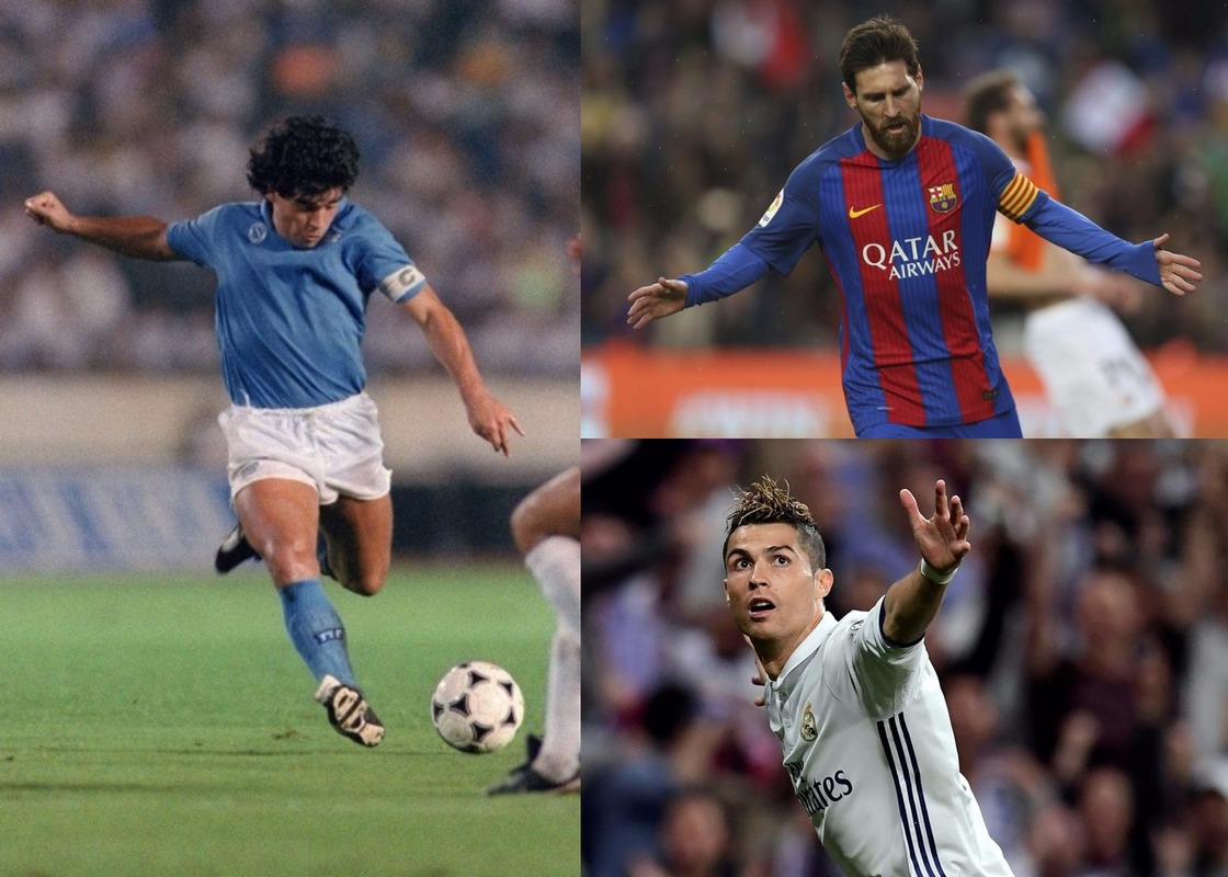 Maradona is the best of all time but what about Messi and Ronaldo?